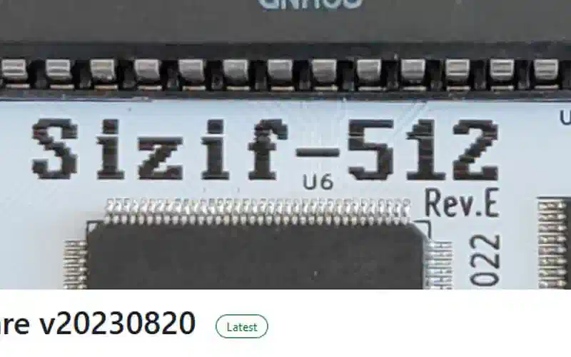 Зарелизил новую версию прошивки для Sizif-512...